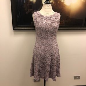 Glittery violet dress perfect for New Years